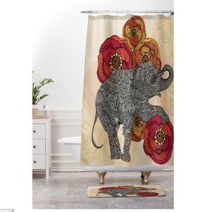 VALENTINA RAMOS shower curtain. Elephant print